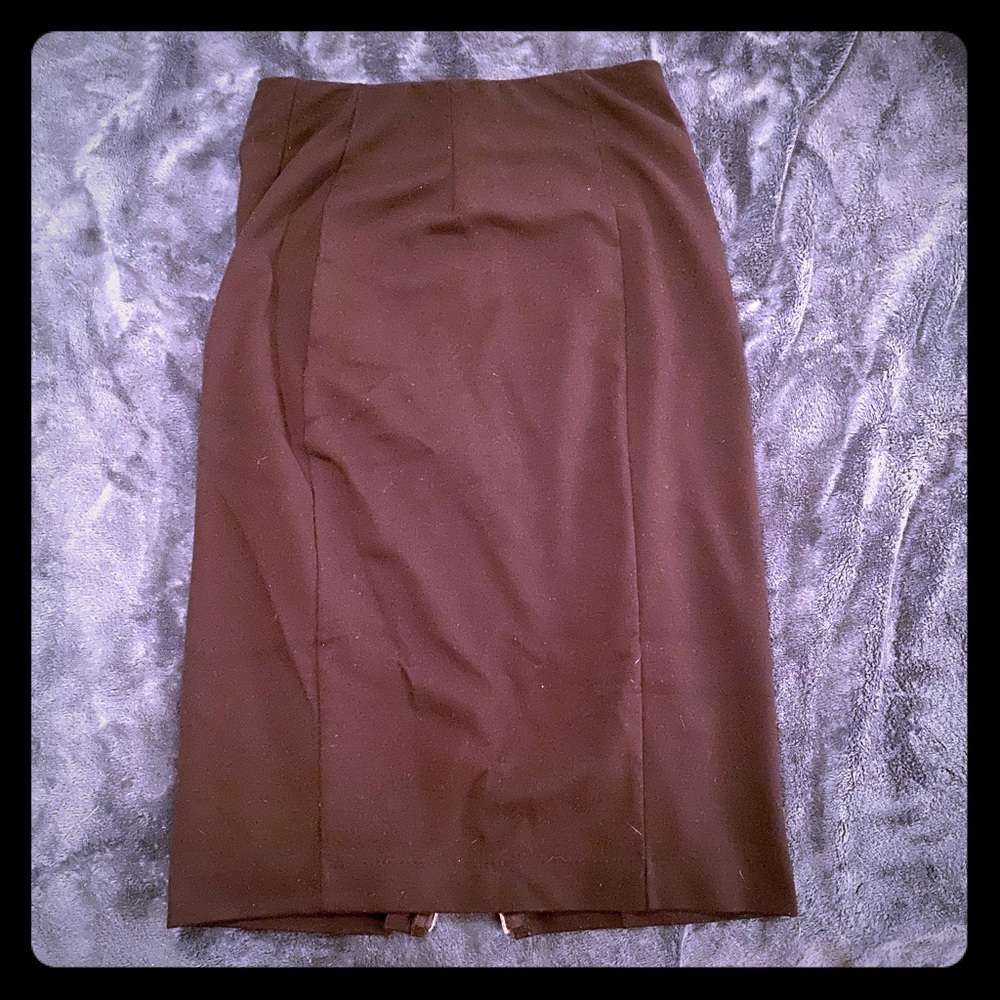 Jennifer Lopez double zipper pencil skirt